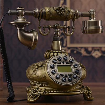 无线插卡移动欧式座机电话机古典复古办公老式家用仿古电话机