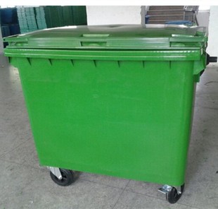 1100L升户外垃圾桶大号可挂车带轮大型660L垃圾箱塑料环卫垃圾桶