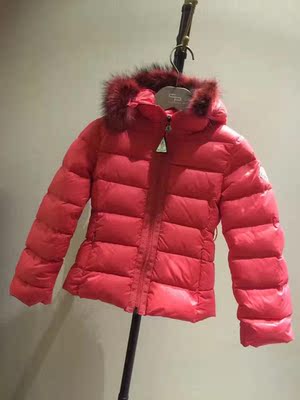 Miss Zoe全球购 2017新款Moncle蒙口毛领羽绒服儿童外套