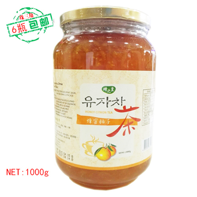 蜂之皇1000g蜂蜜柚子茶韩国原装进口 热饮蜂密柚子茶果味茶冲饮