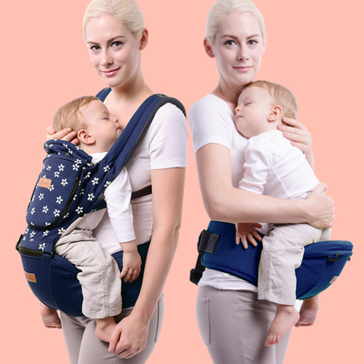 婴儿腰凳背带多功能二合一宝宝双肩背带抱凳纯棉夏季透气抱小孩