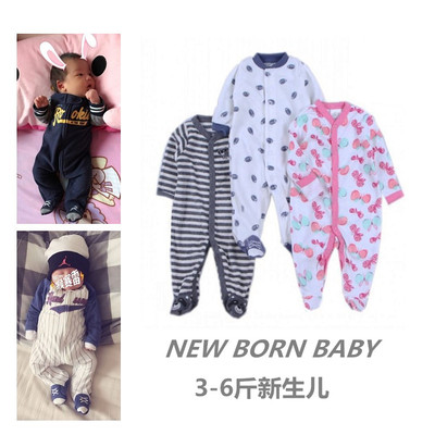 新生儿衣服婴儿早产衣服宝宝连体衣包袜哈衣纯棉摇粒绒卫衣多款