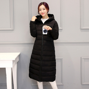 2016冬装韩版棉衣女装加厚冬季外套长款面包服棉袄连帽保暖棉服女