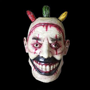 新品万圣节恐怖成人面具 乳胶美国队长 小丑头套面具酒吧KTV面具