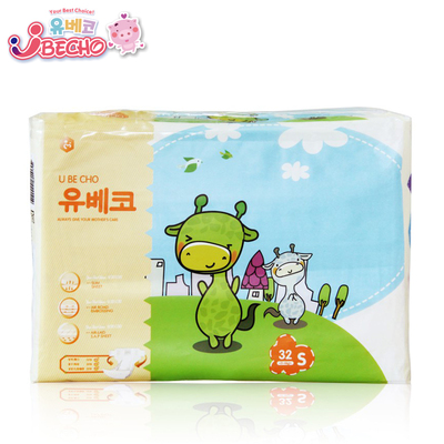 韩国优贝可 升级版超薄干爽 婴儿纸尿裤S32片/M28片/L24片/XL22片