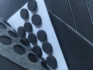 黑或白色背胶eva海绵家具脚垫震防滑缓冲陶瓷家电保护2.5mm等厚度