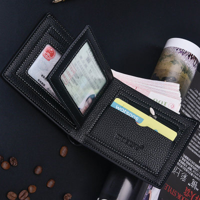 驾驶证钱包男短款多功能一体多卡位折叠软皮拉链大钞夹证件位钱夹