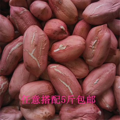 沂蒙山农家天然自种手剥新鲜不带壳大粒生花生米 250g一份5斤包邮
