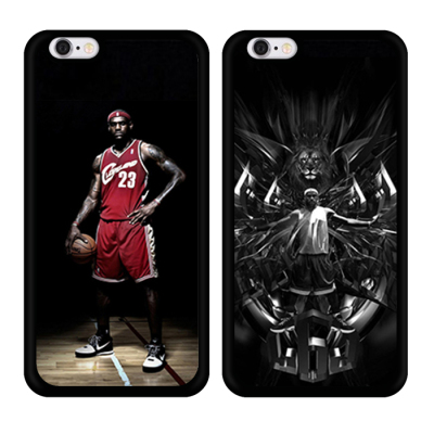 NBA詹姆斯明星苹果iPhone6/5s/7手机壳硅胶6splus保护套全包金属