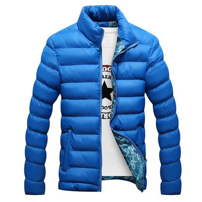 冬季新款保暖加厚大码轻薄羽绒服男青年短款修身立领棉衣外套特价
