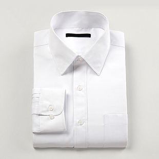 衬衫男秋季韩版商务正装白色衬衫男长袖打底衬衣上班职业纯色工装