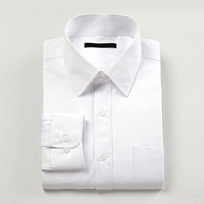衬衫男秋季韩版商务正装白色衬衫男长袖打底衬衣上班职业纯色工装