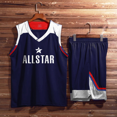 新款全明星篮球服比赛队服球衣个性定制印号透气大学生训练服DIY