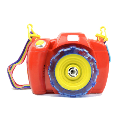 包邮 时尚可爱相机造型电动吹泡泡带灯光音乐 夏天儿童玩具