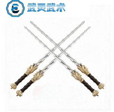 武灵武术竹节双鞭十八般兵器不锈钢双鞭双锏不锈钢实心鞭重兵器