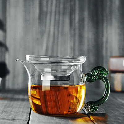 玻璃公道杯带漏高硼硅耐热透明茶海分茶器功夫茶具茶道配件大小号