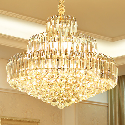 水晶吊灯客厅餐厅饭厅卧室书房现代简约欧式金色铬色豪华灯饰灯具