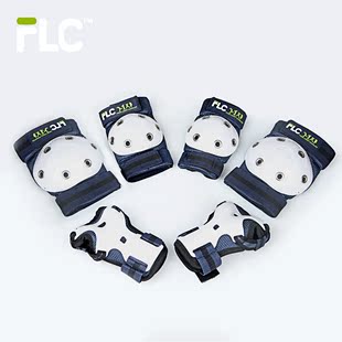 FLC儿童轮滑护具自行车滑板旱冰鞋运动护具套装护膝护肘护手6件套