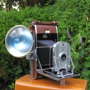 宝丽莱 Polaroid 95B折叠皮腔风琴古董拍立得相机老物件收藏怀旧