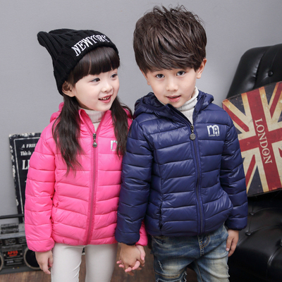 男女童糖果色棉服2016冬季新款韩版儿童中小童纯色棉衣加厚外套潮