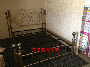 特价欧式铁艺床双人床单人床铁床架复古做旧家具