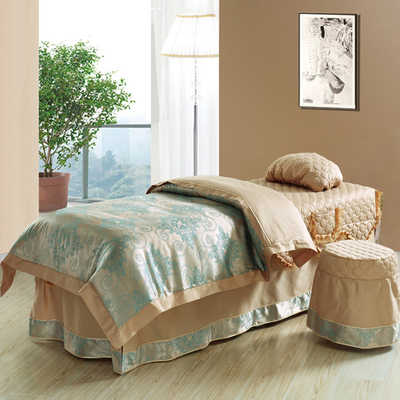 潘帕斯高档全棉美容床罩四件套多功能美容美体按摩床罩四件套包邮