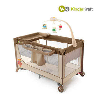 德国设计KinderKraft可可乐园 环保婴儿床游戏床 折叠收纳易携带