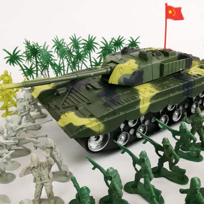 包邮坦克陆路战部队兵人模型大套装 军事武器配件小人偶 士兵玩具