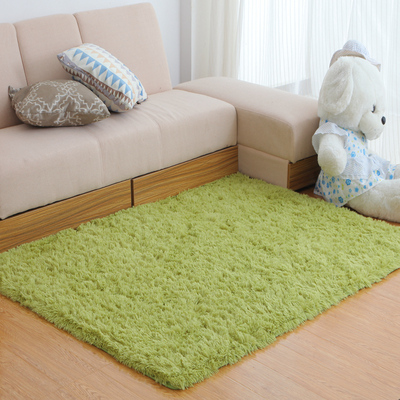 简约现代丝毛地毯客厅茶几卧室满铺床边毯榻榻米长方形地垫可定制