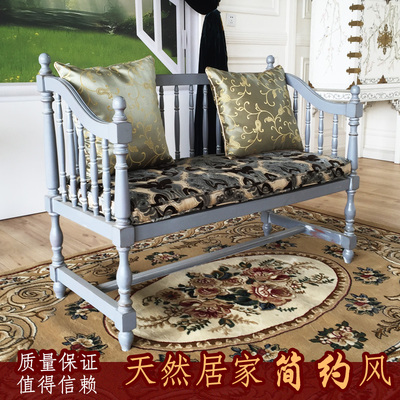 拉卡萨法式新古典简约休闲椅欧式实木布艺双人沙发客厅家具美式