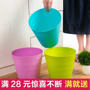 创意迷你竹节纹桌面家用简约小号垃圾桶塑料保洁杂物收纳桶垃圾筒