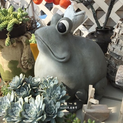别墅花园摆件户外园林青蛙王子景观庭院装饰品幼儿园动物雕塑小品