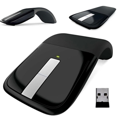 热卖超薄折叠微软光电鼠标商务笔记本鼠标办公无线触控条光电鼠标