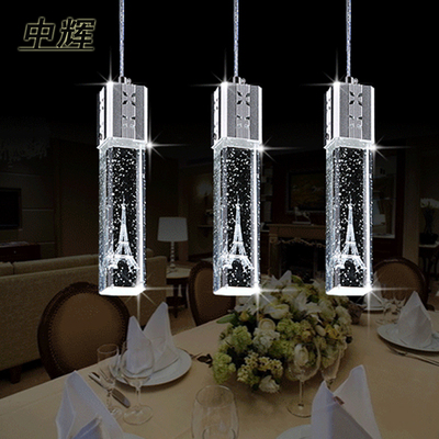 餐厅吊灯水晶现代简约吧台吊灯创意个性玄关过道装饰艺术灯具