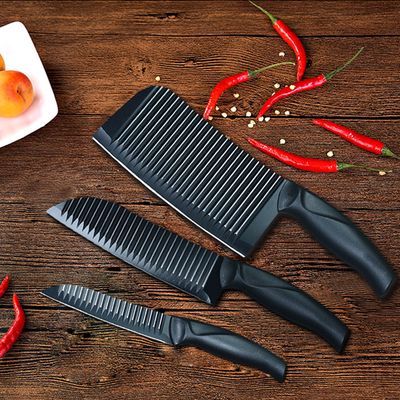 【天天特价】德国黑刃不锈钢家用创意厨房菜刀切菜刀切肉刀水果刀