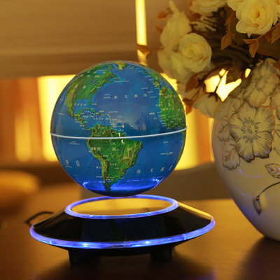 磁悬浮地球仪6寸 创意商务结婚新居开业礼品办公桌摆件装饰工艺品