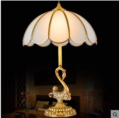 欧利普   欧式全铜台灯 卧室床头灯台灯 婚庆客厅简约美式台灯