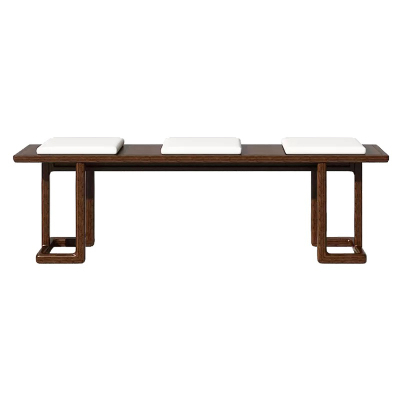 实木茶几凳子新中式双人长凳茶桌椅组合现代简约创意小矮凳长条凳