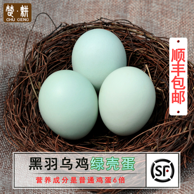 楚耕 乌鸡蛋竹林散养 绿壳土鸡蛋30枚 农家新鲜蛋 宝宝孕妇月子蛋