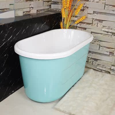 亚克力浴缸 独立式浴盆小户型双层彩色保温浴缸 大空间小浴缸