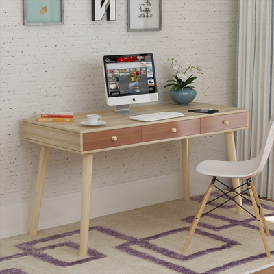 北欧书桌现代简约办公桌写字台卧室小户型电脑桌多功能台式学习桌