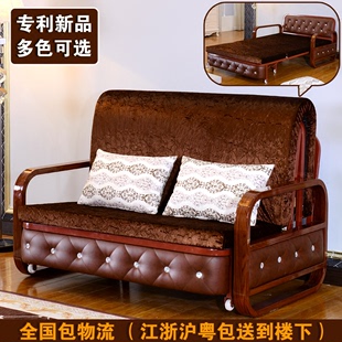 喜乐居 可折叠沙发床多功能1.2米1.5双人小户型布艺沙发床包邮